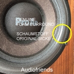 1 x Originele foamrand voor Scanspeak 18W8544 etc.