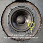 1 x Foamrand voor reparatie midrange SEAS 603 kit