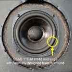 1 x Foamrand voor Elipson Melodine - Seas F-M11