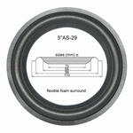 1 x Foamrand voor reparatie Mission 73 Bookshelf woofer
