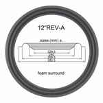 1 x Foamrand voor reparatie Revox Plenum B woofer
