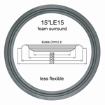 1 x Foamrand voor 15 inch JBL LE15, LE15A, LE15B