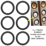 6 x GUMMI Sicke für Bowers & Wilkins Sorrento