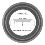 1 x Foamrand flexibel voor B&O Bang & Olufsen Beovox C75