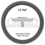 1 x 15 inch voor reparatie Infinity Studio Master SM255