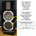 4 x Foamrand 12 inch voor Revox Symbol B