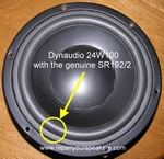 1 x Foamrand origineel (genuine) Dynaudio 24W75, 24W100