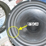 1 x Originele (genuine) foamrand Scanspeak 21W/8553 woofer