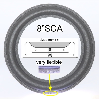 Scanspeak 21W/8554 woofer - 1x GENUINE surround for repair.