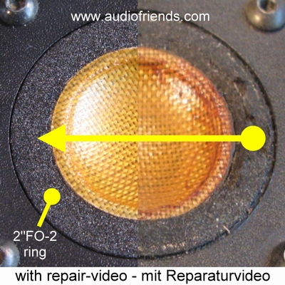 JMlab DB 19 - 1x Foamrand voor reparatie tweeter