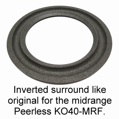 Elipson 4004 / Peerless K040-MRF midrange - 1x foam surround